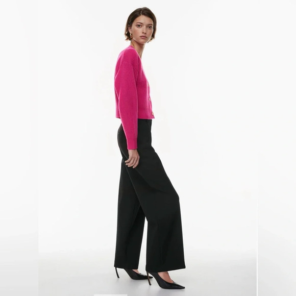 Aritzia Babaton Luxe Cashmere Canberra Cardigan in Granita Pink Size Small - Picture 5 of 14